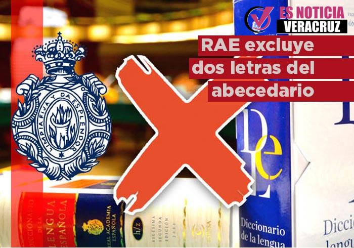 Rae Con RAE excluye estas dos «letras» del abecedario; ésta es la explicación ...